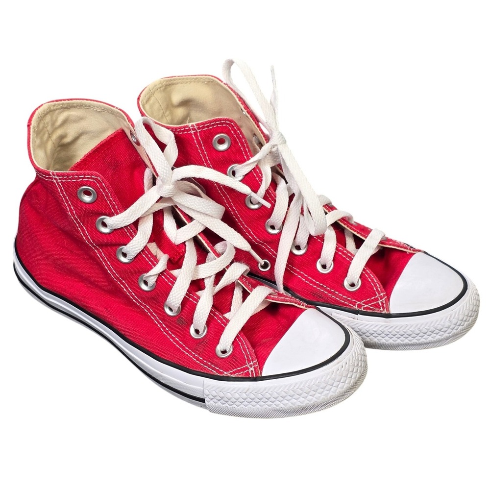 Converse Chuck Taylor All Star High Top Canvas Sneakers Men's 5 Women's 7 Red